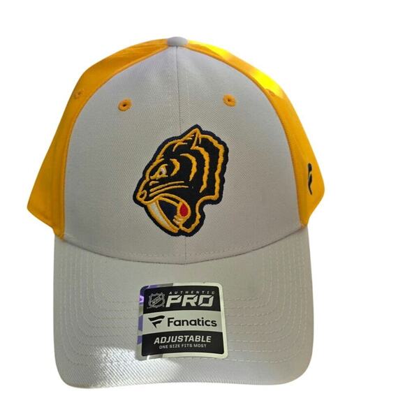 NWT Nashville Predators Fanatics Cap Winter Classic 2020 Dallas TX yellow White - Picture 2 of 10